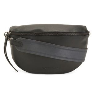 Habour 2nd Leather Belt Bag Black Ash Genuine Leather Guitar Strap L Fanny Pack